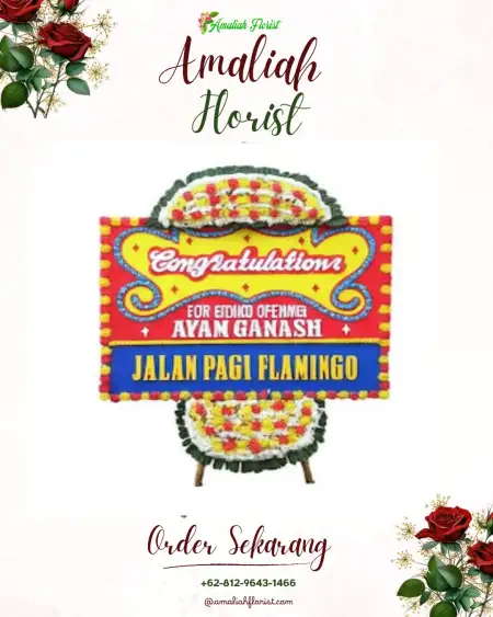Sewa Papan Bunga Rum